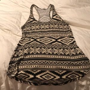 Aztec Print Racerback Tank